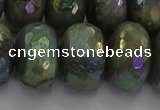 CLB763 15.5 inches 12*20mm faceted rondelle AB-color labradorite beads