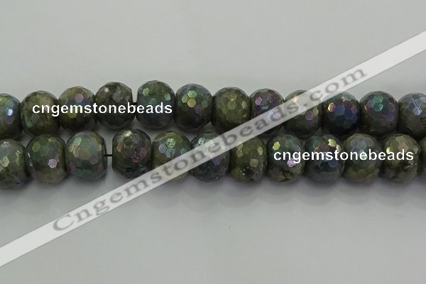 CLB764 15.5 inches 15*20mm faceted rondelle AB-color labradorite beads
