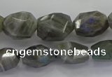 CLB766 15.5 inches 10*14mm - 12*16mm faceted nuggets labradorite beads