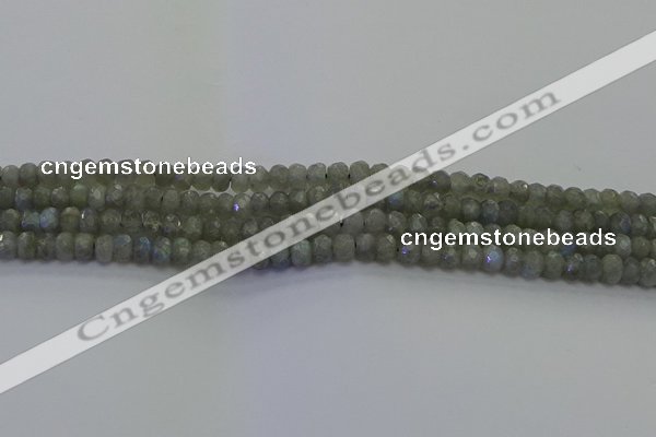 CLB771 15.5 inches 2.5*4mm faceted rondelle labradorite beads