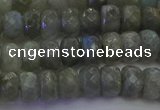 CLB773 15.5 inches 5*8mm faceted rondelle labradorite beads