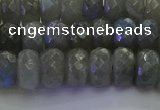 CLB774 15.5 inches 6*10mm faceted rondelle labradorite beads