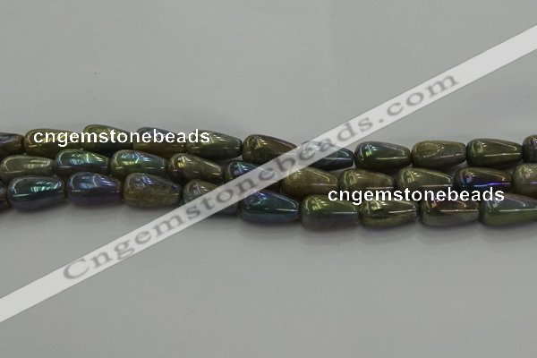 CLB780 15.5 inches 10*20mm teardrop AB-color labradorite beads