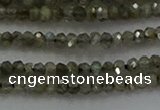 CLB794 15.5 inches 1.5*2.5mm faceted rondelle labradorite beads