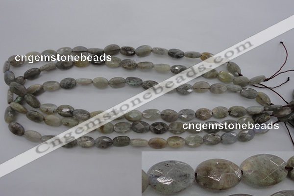 CLB86 15.5 inches 8*12mm faceted oval labradorite beads wholesale