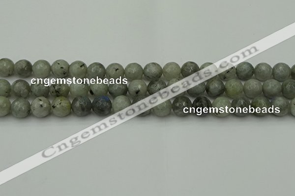 CLB863 15.5 inches 10mm faceted round AB grade labradorite beads