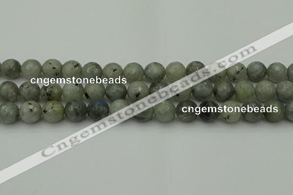 CLB864 15.5 inches 12mm faceted round AB grade labradorite beads