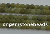 CLB870 15.5 inches 3mm round matte labradorite gemstone beads