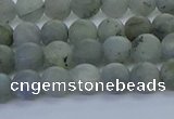 CLB872 15.5 inches 6mm round matte labradorite gemstone beads