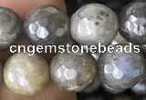 CLB882 15.5 inches 8mm faceted round AB-color labradorite beads