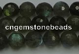 CLB902 15.5 inches 8mm faceted round labradorite gemstone beads