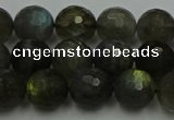 CLB903 15.5 inches 10mm faceted round labradorite gemstone beads