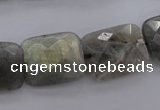 CLB95 15.5 inches 15*20mm faceted rectangle labradorite beads