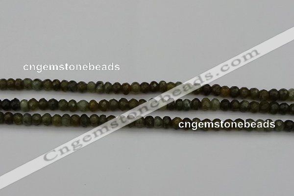 CLB956 15.5 inches 5*8mm faceted rondelle labradorite beads