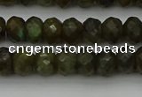 CLB957 15.5 inches 6*10mm faceted rondelle labradorite beads