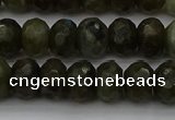 CLB958 15.5 inches 8*12mm faceted rondelle labradorite beads