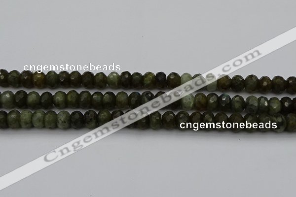 CLB958 15.5 inches 8*12mm faceted rondelle labradorite beads