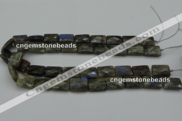 CLB961 15.5 inches 12*16mm faceted rectangle labradorite beads