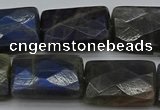 CLB964 15.5 inches 18*25mm faceted rectangle labradorite beads