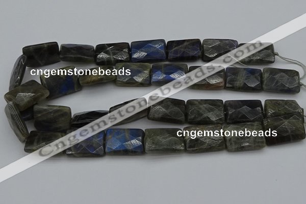 CLB965 15.5 inches 20*30mm faceted rectangle labradorite beads