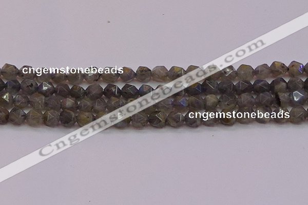 CLB974 15.5 inches 12mm faceted nuggets labradorite gemstone beads