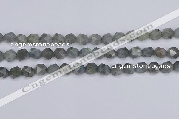 CLB983 15.5 inches 10mm faceted nuggets labradorite beads wholesale