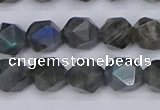 CLB987 15.5 inches 8mm faceted nuggets labradorite beads wholesale