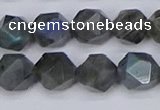 CLB988 15.5 inches 10mm faceted nuggets labradorite beads wholesale