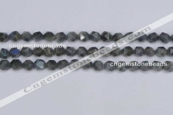 CLB988 15.5 inches 10mm faceted nuggets labradorite beads wholesale