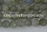 CLB992 15.5 inches 6mm faceted nuggets labradorite gemstone beads