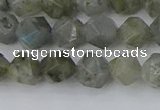 CLB993 15.5 inches 8mm faceted nuggets labradorite gemstone beads