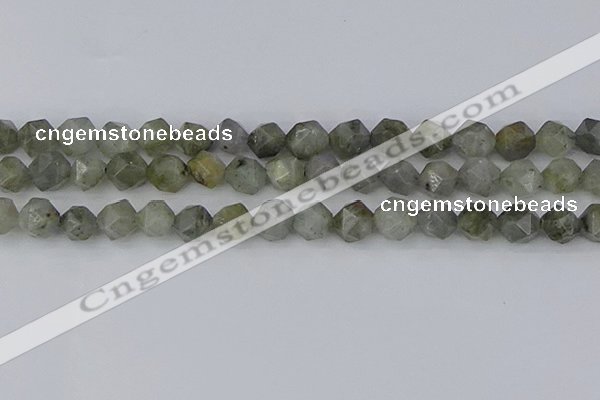 CLB995 15.5 inches 12mm faceted nuggets labradorite gemstone beads