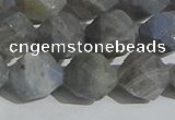 CLB999 15.5 inches 12mm faceted nuggets matte labradorite beads