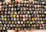 CLD221 15 inches 6mm round leopard skin jasper beads wholesale