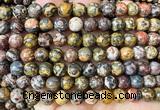 CLD222 15 inches 8mm round leopard skin jasper beads wholesale