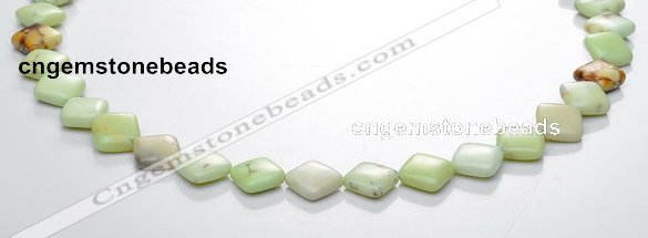 CLE14 rhombic 10*10mm lemon turquoise gemstone beads Wholesale