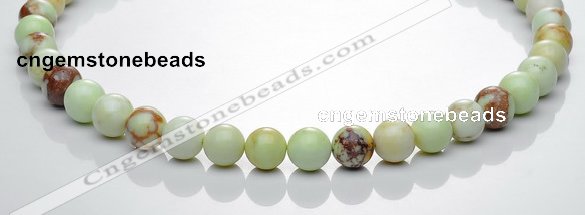 CLE20 16 inches 10mm round lemon turquoise stone beads Wholesale