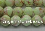 CLE201 15.5 inches 6mm round lemon turquoise beads wholesale