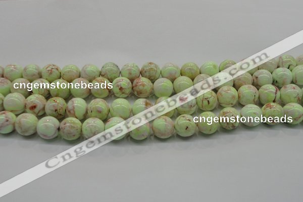 CLE202 15.5 inches 8mm round lemon turquoise beads wholesale