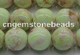 CLE203 15.5 inches 10mm round lemon turquoise beads wholesale