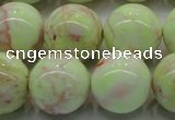 CLE205 15.5 inches 14mm round lemon turquoise beads wholesale