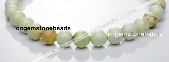 CLE21 16 inch round lemon turquoise 14mm gemstone bead Wholesale