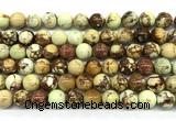 CLE215 15 inches 10mm round lemon turquoise beads wholesale