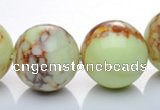 CLE23 lemon turquoise 20mm round gemstone beads Wholesale