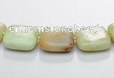 CLE24 lemon turquoise 12*12mm square gemstone beads Wholesale