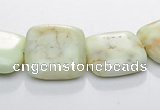 CLE25 square lemon turquoise 15*15mm gemstone beads Wholesale