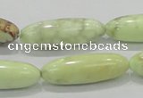 CLE36 15.5 inches 10*30mm rice lemon turquoise beads wholesale