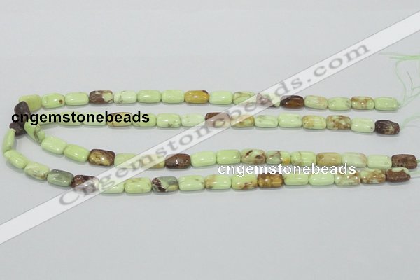 CLE40 15.5 inches 8*12mm rectangle lemon turquoise beads wholesale