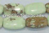 CLE42 15.5 inches 18*25mm rectangle lemon turquoise beads wholesale