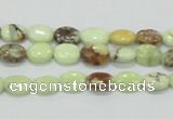 CLE52 15.5 inches 8*10mm oval lemon turquoise beads wholesale